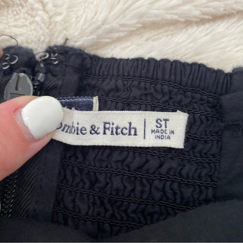 Abercrombie & Fitch Emerson Linen-Blend Strapless Jumpsuit Tall - Picture 5 of 8